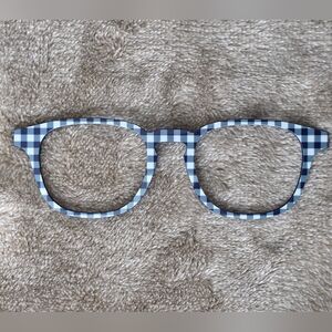 OTIS -  NAVY GINGHAM - Magnetic Eyeglass Topper by Pair Eyewear
